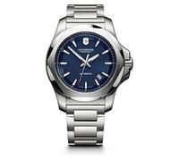 Victorinox Men’s Watch I.N.O.X. Mechanical Ø 43 mm, Swiss Made, Water-Resistant up to 200 m, Stainless Steel Strap, Blue/Silver