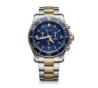 Victorinox 241791 Maverick Chronograph Two Tone Blue Bezel Watch