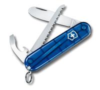 Victorinox My First Kids Swiss Army Knife, Small, Multi Tool, 9 Functions, Blue Transparent