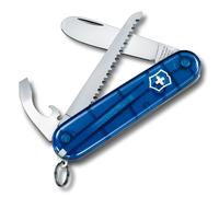 Victorinox My First Victorinox Kids Swiss Army Knife, Small, Multi Tool, 9 Functions, Blue Transparent