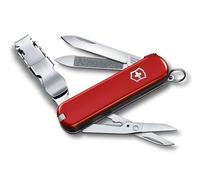 Victorinox Nailclip 580, Swiss Made, 8 Functions, Nail File, Nail Clipper, Blade, Scissors, Red