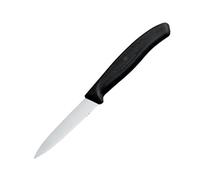 Victorinox Paring Knife Pointed Tip Serrated Edge Black 8cm