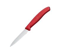 Victorinox Paring Knife Pointed Tip Serrated Edge Red 8cm