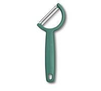 Victorinox Peeler Rho, for Vegetables, Fruits, Straight Edge, Single-Edged, Extra Sharp, Swiss Made, Green