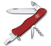 Victorinox Picknicker Swiss Army Knife, Multi Tool, 11 Functions, Red | Large lock blade, bottle opener and corkscrew for camping and travel. Durable polyamide handle. Swiss Made.