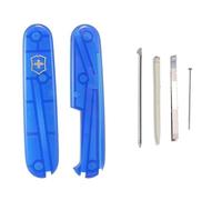 Victorinox Plus Translucent Blue Handle kit for 91mm Swiss Army Knife inc spares