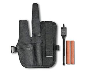 VICTORINOX Pocket Knife Accessory Set Venture Pro Kit, Swiss Made, Multi-Function Bag with 2 Knife Sharpeners and Flat Drill Bit 2 cm, Black