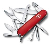 Victorinox Pocket Knife Fieldmaster 15 Functions Swiss Made Multi Tool incl MultiPurpose Hook Tin Opener Scissors Red