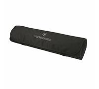 VICTORINOX PROFESSIONAL CHEFS CUTLERY ROLL BLACK WITH SILVER EMBROIDERED LOGO