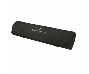 VICTORINOX PROFESSIONAL CHEFS CUTLERY ROLL BLACK WITH SILVER EMBROIDERED LOGO