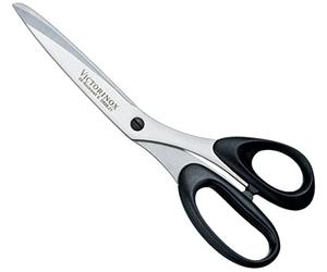 Victorinox Profi Household and Professional Scissors, Extra Sharp Blade, 21 cm, Robust Plastic Handle, Stainless Steel, Black