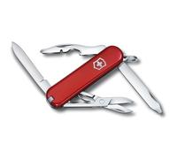 Victorinox Rambler, Small Swiss Army Knife, Multi Tool, 10 Functions, Screwdriver, Scissors, Red