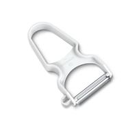 Victorinox Rapid Peeler - Extra Sharp Stainless Steel Blade - White | Lightweight vegetable peeler with a robust ABS plastic handle and lateral potato eye remover. Swiss Made.