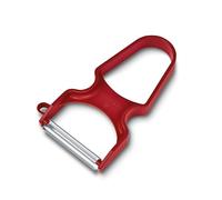 Victorinox Rapid Peeler - Straight Edge Stainless Steel Pendulum Blade | Extra sharp vegetable peeler with ergonomic handle for left and right-handed users. Dishwasher safe. Swiss Made
