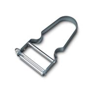 Victorinox REX Peeler, Straight Edge Vegetable and Potato Peeler, Aluminium | Lightweight 110 mm kitchen peeler with sharp pendulum blade for fruit and vegetables, Blueberry, Swiss Made