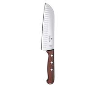 Victorinox Santoku Knife Rosewood, 17cm Fluted Edge Kitchen Tool, Brown