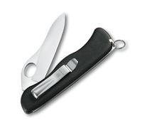 Victorinox Sentinel Clip Swiss Army Knife, Large, Multi Tool, 5 Functions, Large Locking Blade, One Hand, Black