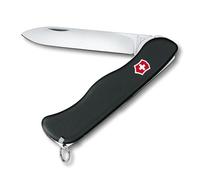 Victorinox Sentinel Swiss Army Pocket Knife, Large, Multi Tool, 4 Functions, Large Locking Blade, Black