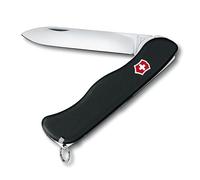 Victorinox Sentinel Swiss Army Pocket Knife, Large, Multi Tool, 4 Functions, Large Locking Blade, Swiss Army Knife, Black