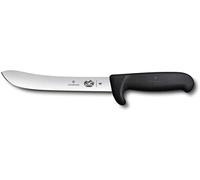 Victorinox Slaughter Knife Fibrox Safety Nose 18cm in Black, Stainless Steel, 30 x 5 x 5 cm
