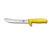 Victorinox Slaughter Knife Fibrox Safety Nose 18cm in Yellow, Stainless Steel, 30 x 5 x 5 cm