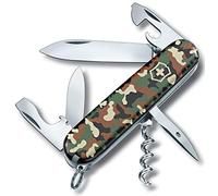 Victorinox Spartan Swiss Army Knife - 12 Function Multitool Pocket Knife | Features Large Blade, Corkscrew and Can Opener. Ideal for Camping, Hiking and Everyday Carry. 91 mm, Camouflage.