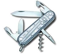 Victorinox Spartan Swiss Army Knife - 12 Function Multitool Pocket Knife | Medium 91 mm tool for camping and everyday carry with large blade, bottle opener, corkscrew and wire stripper. Silver.