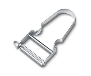 Victorinox Star Peeler, Double-Edged Blade, Extra Sharp Straight Cut, Stainless Steel, Colour Metal,6.0912