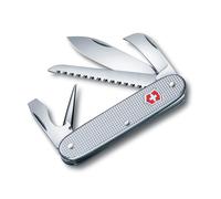 Victorinox Swiss Army 7 Alox Swiss Army Knife, Medium, Multi Tool, 7 Functions, Large Blade, Silver