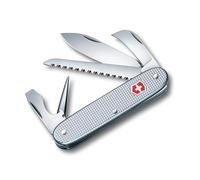 Victorinox Swiss Army Knife 7 Alox Medium Multitool 7 Functions Silver | Durable Alox Scales with Large Blade, Pruning Blade, Wood Saw, and Wire Stripper. 93 mm length. Swiss Made