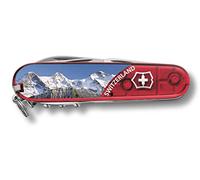Victorinox Swiss Army Knife Climber Jungfrau - 14 Functions Pocket Knife | Compact multitool for hiking and camping with scissors, multipurpose hook, and large blade. Made in Switzerland.