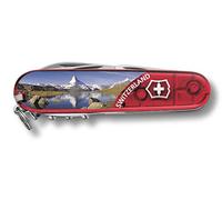 Victorinox Swiss Army Knife Climber - Multitool with 14 Functions, Red | Compact 91 mm pocket knife for climbing and hiking with scissors, hook, and large blade. Made in Switzerland.