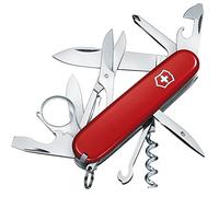 Victorinox Swiss Army Knife Explorer Pocket Knife Multitool 16 Functions | Medium 91 mm Knife with Magnifying Glass, Phillips Screwdriver and Scissors for Hiking and EDC. Swiss Made