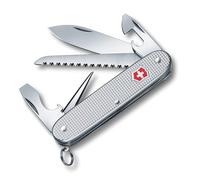 Victorinox Swiss Army Knife Farmer Alox Pocket Knife Multitool, 9 Functions | Durable Alox Scales, Large Blade, Wood Saw, Reamer, and Screwdriver. For Camping and Hiking. 93 mm. Swiss Made.