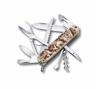 Victorinox Huntsman Swiss Army Knife, Medium, Multi Tool, Camping Knife, 15 Functions, Large Blade, Bottle Opener, Desert Camouflage