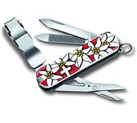 Victorinox Swiss Army Knife Nail Clip 580-8 Function Multitool, Edelweiss