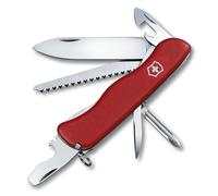 Victorinox Swiss Army Knife Trailmaster Multitool 12 Functions Red | Locking Blade, Wood Saw and Phillips Screwdriver for Camping and Hiking, 111 mm, Polyamide Scales, Swiss Made
