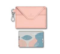 VICTORINOX Swiss Card Classic, 10 Functions, Swiss Made, Multi Tool for Women, incl. Card Holder with Key Ring, Paris Style (Pink, Blue)