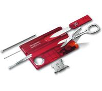 VICTORINOX Swiss Card Lite Multi-Tool Translucent Red 13 Functions - Free P&P