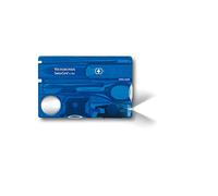 Victorinox Swiss Card Lite Multitool, 13 Functions, LED, Blue Transparent