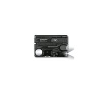 Victorinox Swiss Card Lite, Swiss Made Pocket Tool, 13 Functions, LED, Magnifier, Black Transparent