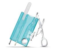 Victorinox Swiss Card Nail Care Multitool 13 Functions Ice Blue