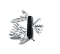 Victorinox Swiss Champ Swiss Army Knife, Medium, Multi Tool, 33 Functions, Blade, Scissors, Black