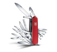 Victorinox Swiss Champ Swiss Army Knife, Medium, Multi Tool, 33 Functions, Blade, Scissors, Red