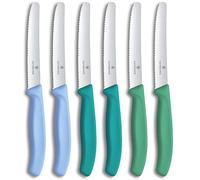 Victorinox Swiss Classic 6-Piece Breakfast Knife Set, 11 cm, Blue