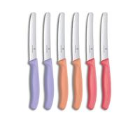 Victorinox Swiss Classic 6-Piece Breakfast Knife Set, 11 cm, Red