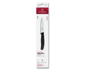 Victorinox Swiss Classic Black 10cm Serrated 6 Piece Paring Knife Box Set