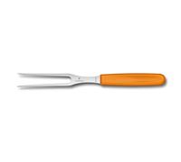 Victorinox Swiss Classic Carving Fork, 15 cm, Stainless Steel, Orange | Robust carving tool with optimally aligned prongs for meat slicing. Ergonomic handle and Swiss Made quality.