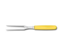 Victorinox Swiss Classic Carving Fork, 15 cm, Stainless Steel, Yellow | Robust ergonomic handle and optimally aligned prongs for carving and serving meat. Durable and easy to clean.