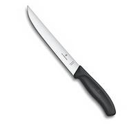 Victorinox Swiss Classic Carving Knife, 18 cm, Ergonomic Handle, Narrow Blade, Black